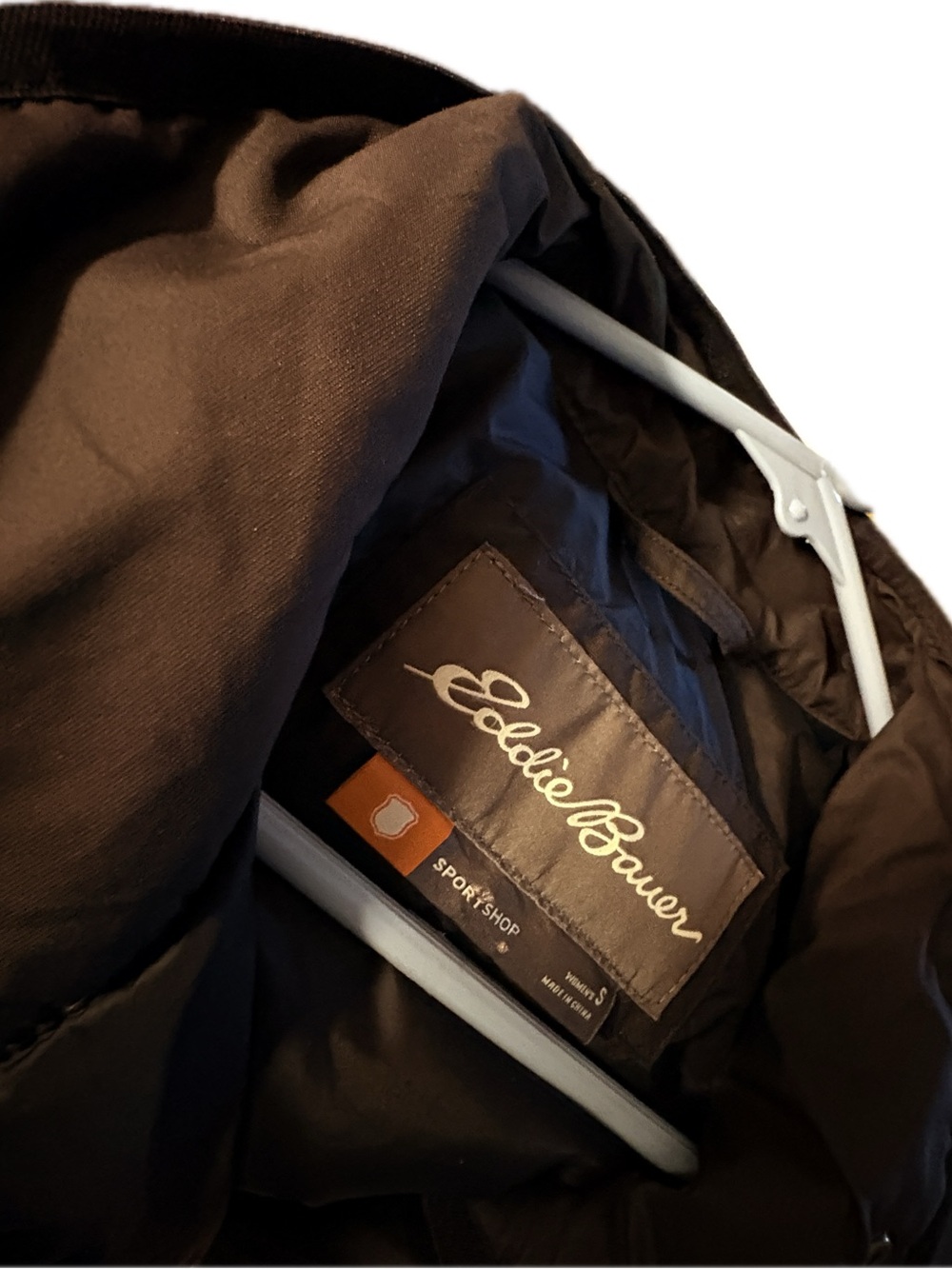 Quilted Eddie Bauer Poppy-Embroidered Fall Coat -black - Picture 5 of 13